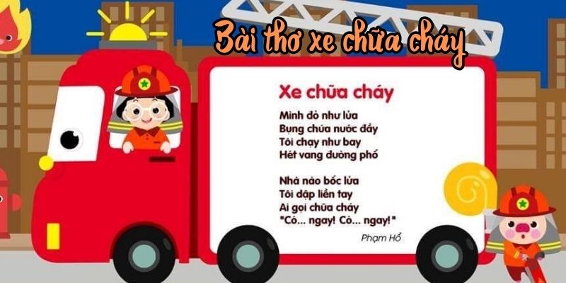 Bài thơ Xe chữa cháy (Phạm Hổ)