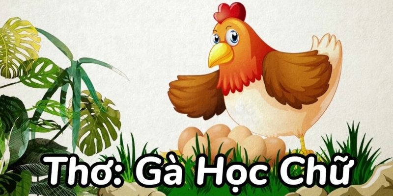 Gà con học chữ