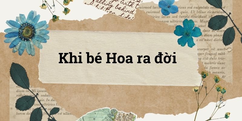 Khi bé Hoa ra đời lớp 5 (trang 12, 13) – Cánh diều