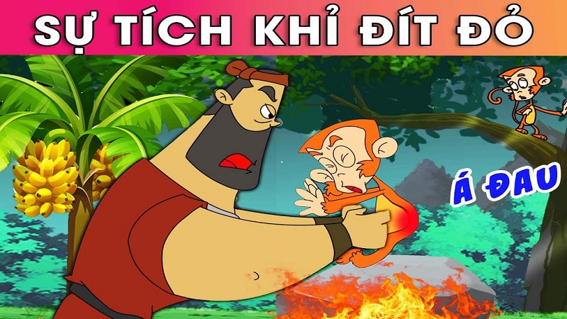 khi-dit-do-1 Sự tích khỉ đít đỏ - Bài học về luật nhân quả trong cuộc sống