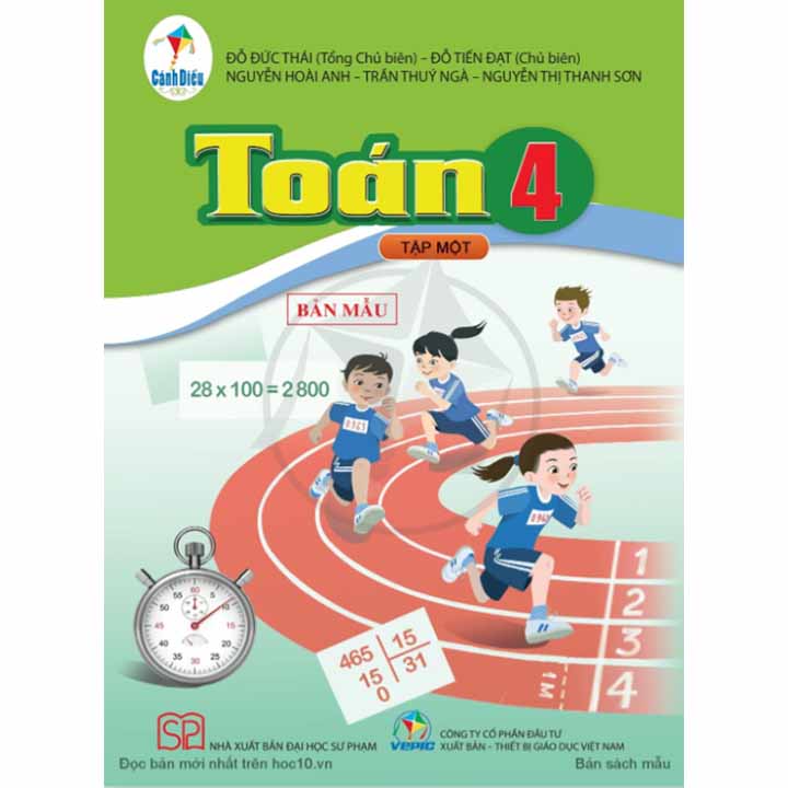 Sách giáo khoa (SGK) – Toán Lớp 4 Tập 1 Cánh diều