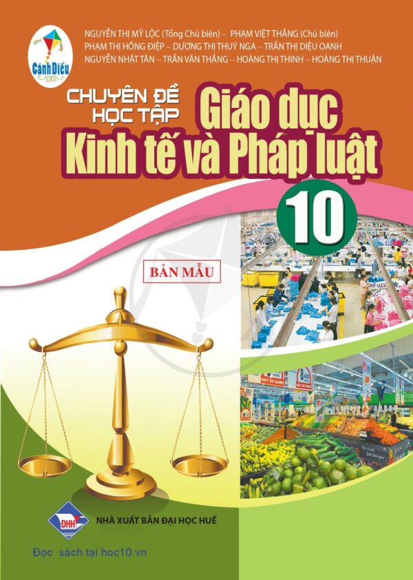 Sách giáo khoa (SGK) – Chuyên đề học tập Giáo dục Kinh tế và Pháp luật 1 lớp 0 – Cánh diều