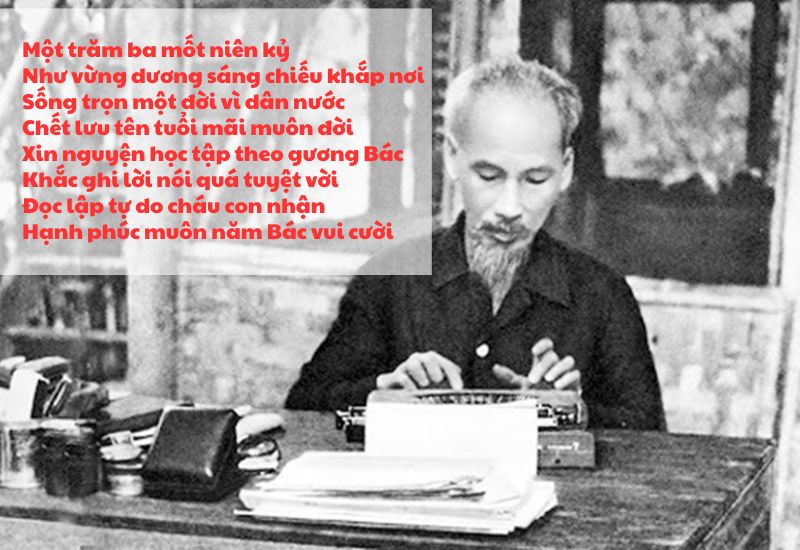 tho-ve-bac-ho-ngan thơ về bác hồ ngắn