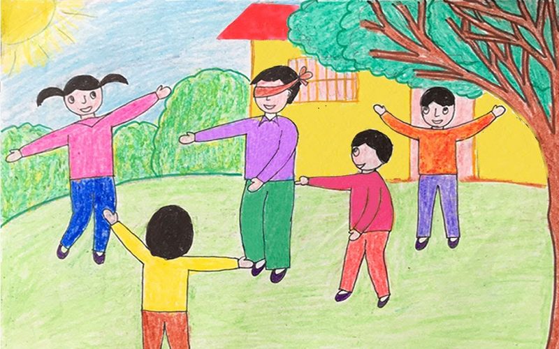 tro-choi-bit-mat-bat-de Trò chơi bịt mắt bắt dê