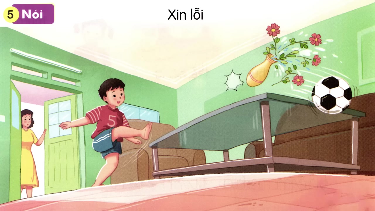 Hình ảnh kết thúc bài giảng, cô giáo chào tạm biệt các em học sinh.