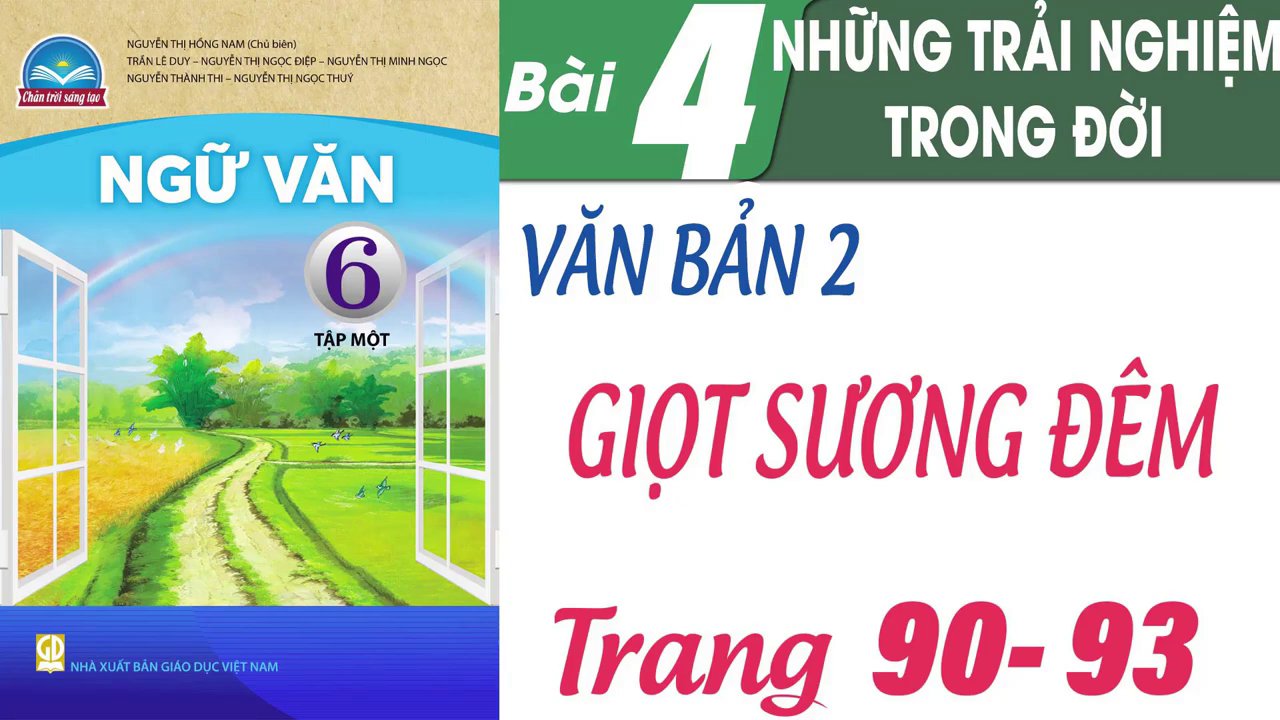Cô giáo giới thiệu bài học Ngữ Văn lớp 6 với chủ đề "Những trải nghiệm trong đời".