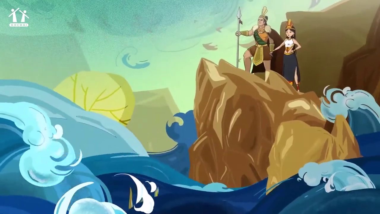 Hình ảnh tượng trưng cho cuộc đối đầu bất phân thắng bại giữa Sơn Tinh (núi) và Thủy Tinh (nước), biểu tượng của sự cân bằng trong tự nhiên.