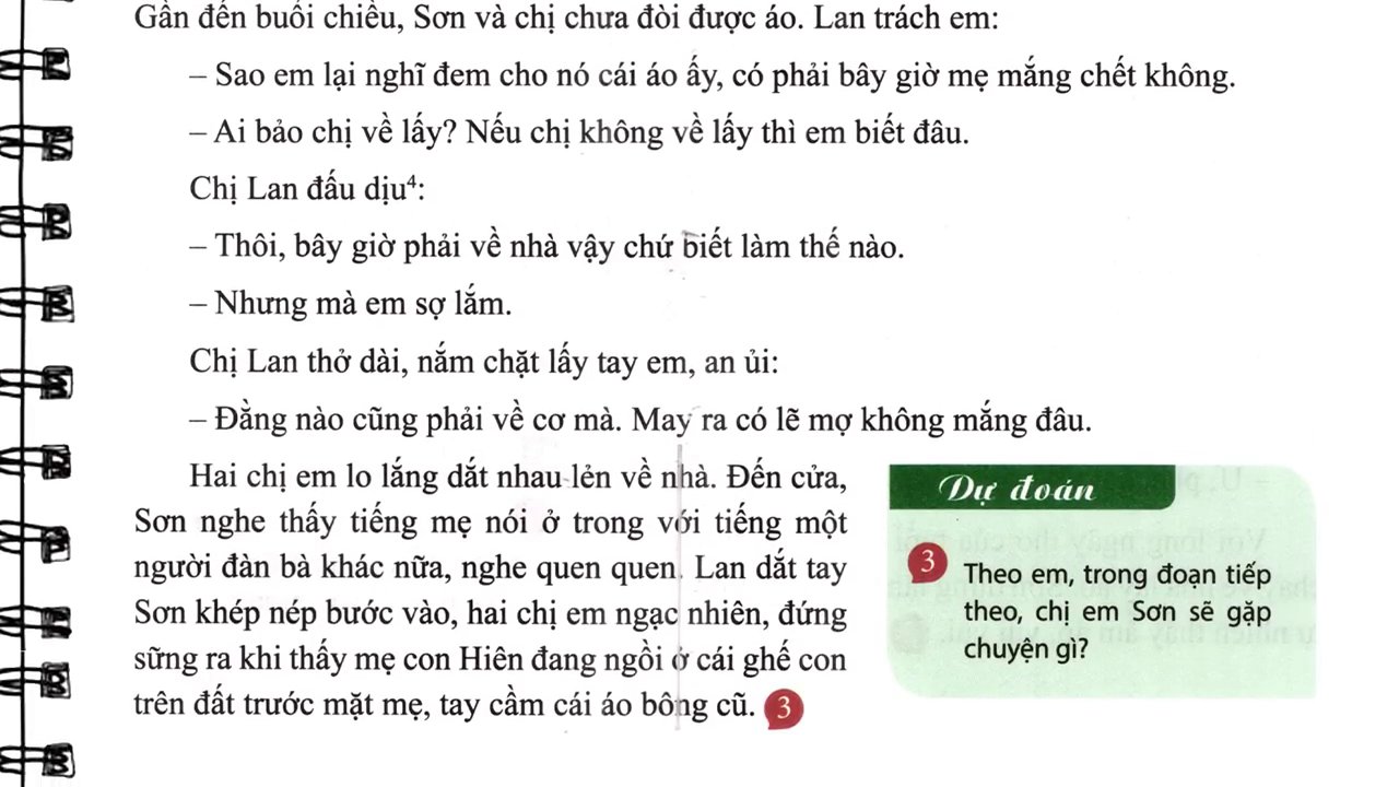 Cảnh mẹ Hiên mang áo trả lại và được mẹ Sơn giúp đỡ bằng tấm lòng chân thành.