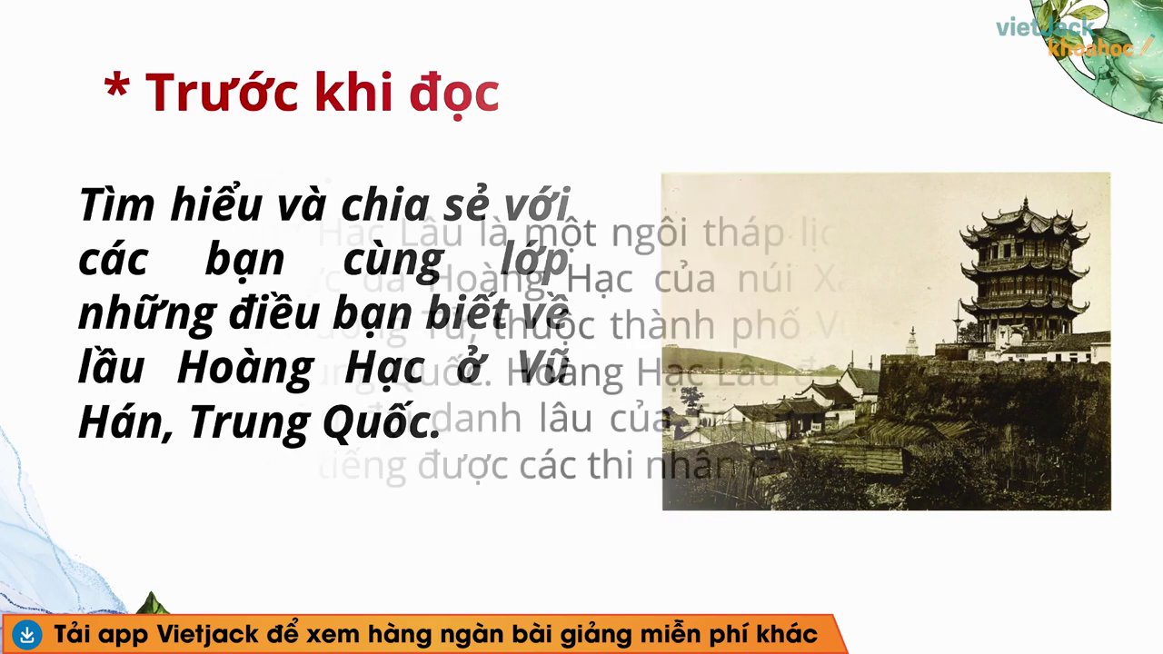 Hình ảnh minh họa Hoàng Hạc Lâu bên bờ sông Trường Giang, một biểu tượng văn hóa và lịch sử của Trung Quốc.