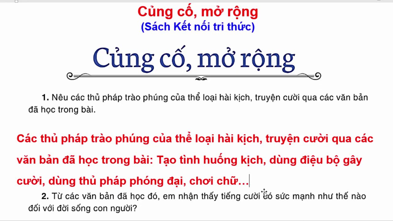 Minh họa cho thủ pháp phóng đại trong truyện cười, biến những tình huống bình thường thành trò cười.