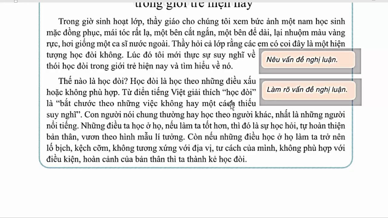 Minh họa một nhóm bạn trẻ với phong cách ăn mặc, kiểu tóc giống hệt nhau, thiếu cá tính riêng biệt.