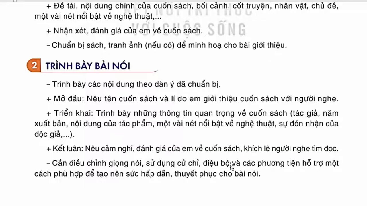 Hình ảnh minh họa một người đang say sưa trình bày về nội dung và giá trị của một cuốn sách.