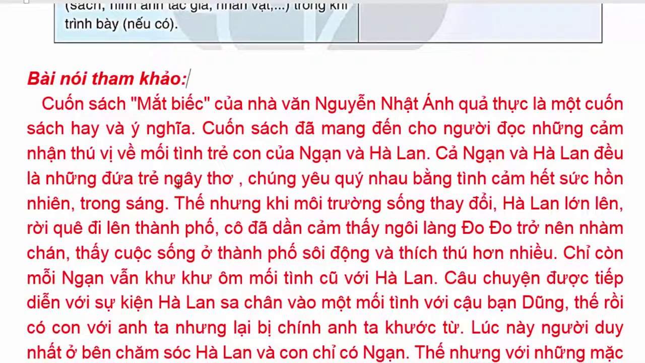 Hình ảnh bìa sách "Mắt Biếc" hoặc khung cảnh làng quê êm đềm gợi nhớ đến tuổi thơ của Ngạn và Hà Lan.