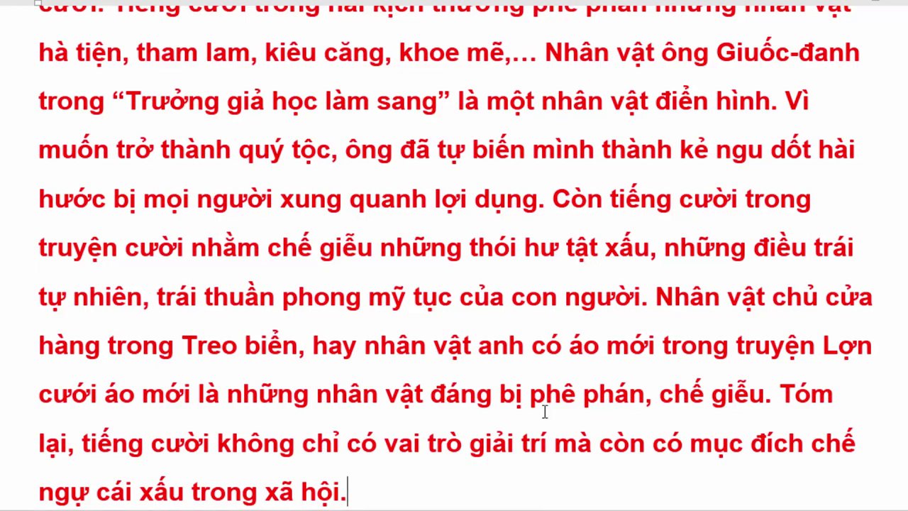 Hình ảnh biếm họa về các thói xấu như tham lam, hám danh thường thấy trong truyện cười.